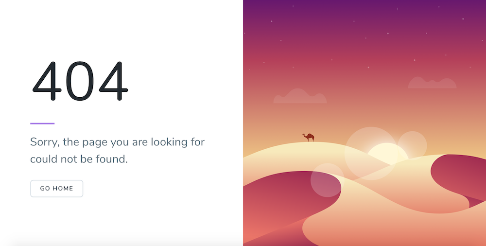 Laravel's default 404 view