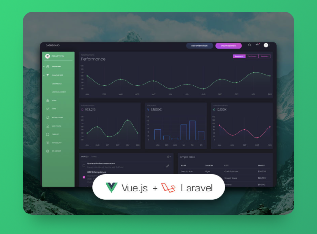 Vue Black Dashboard